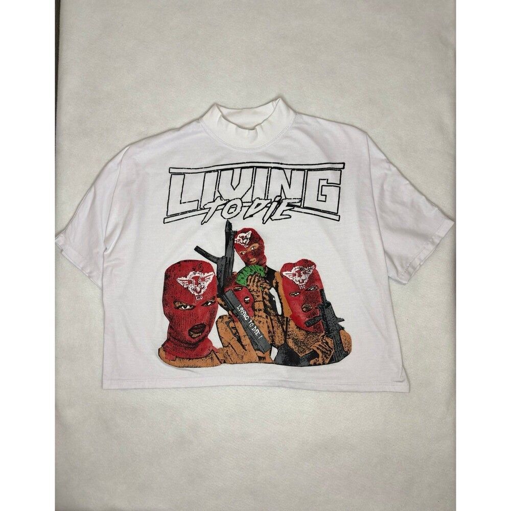 Living To Die (LTD) Underground Men's White Small T-shirt